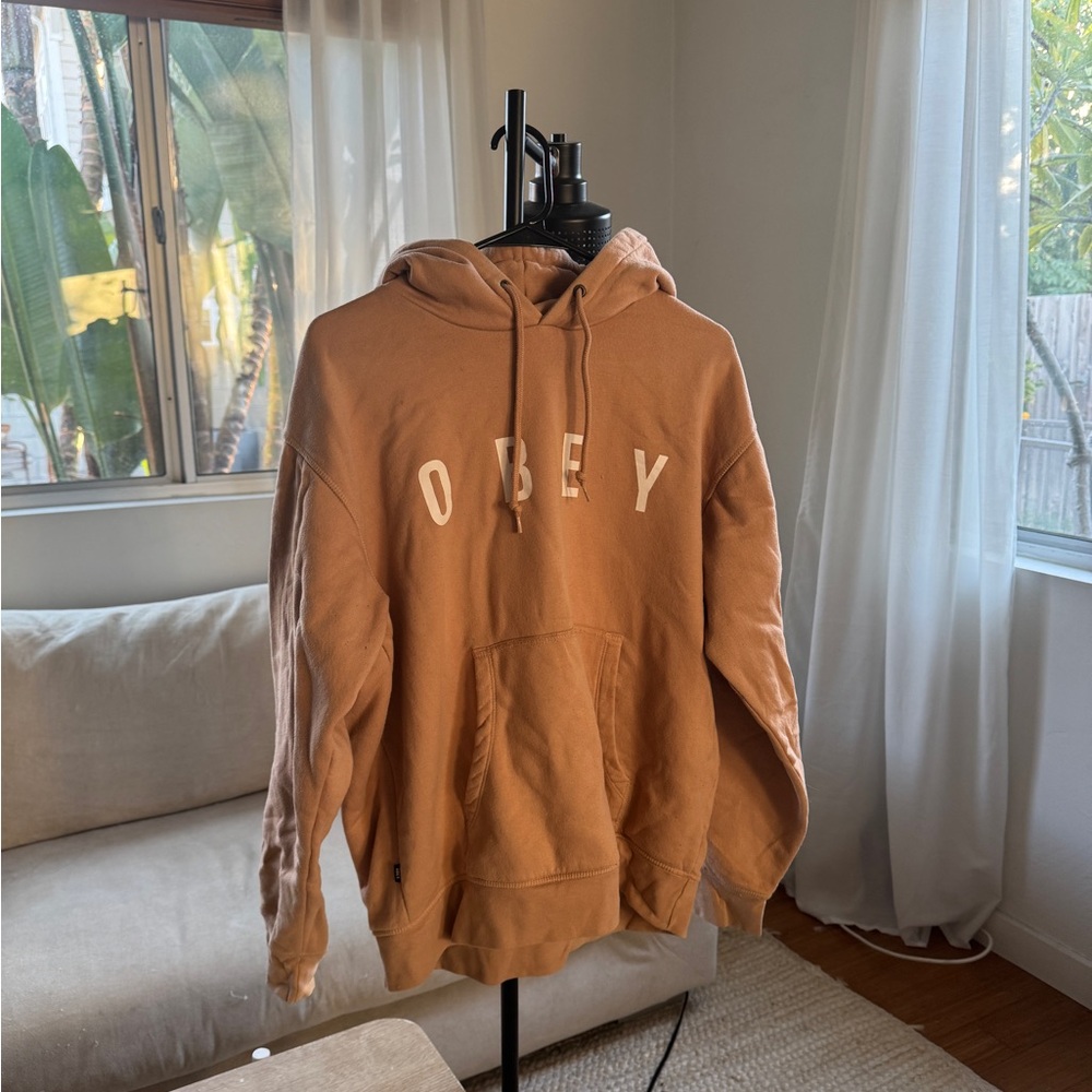 Tan Obey sweatshirt